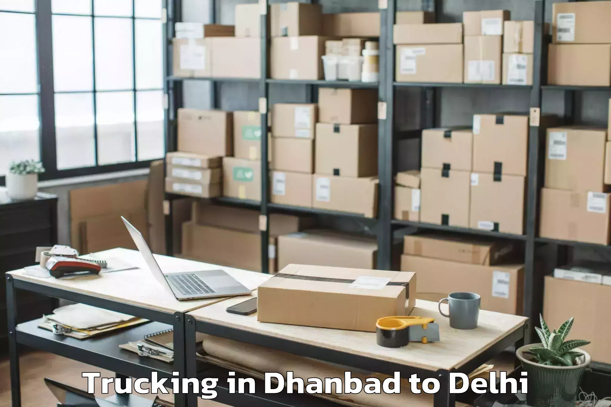 Discover Dhanbad to Flatted Factory Complex Okhla Trucking